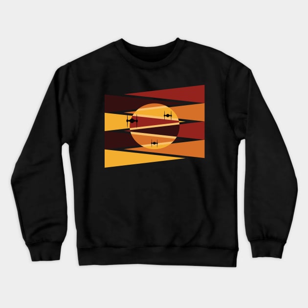 Sunset Fighters Crewneck Sweatshirt by YellowMadCat